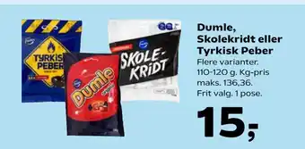 Dumle, Skolekridt eller Tyrkisk Peber