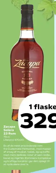 SuperBrugsen Zacapa Solera 23 Rom tilbud