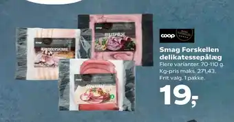 SuperBrugsen Smag Forskellen delikatessepålæg tilbud
