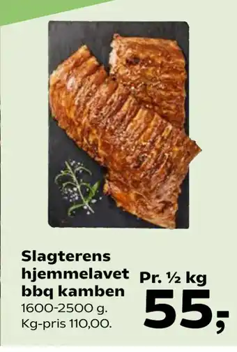 Kvickly Slagterens hjemmelavet bbq kamben tilbud