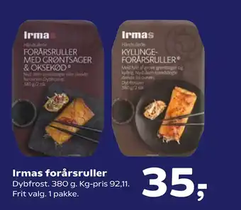 Kvickly Irmas forårsruller tilbud