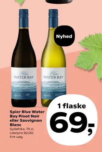 Kvickly Spier Blue Water Bay Pinot Noir eller Sauvignon Blanc tilbud