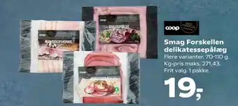 Kvickly Smag Forskellen delikatessepålæg tilbud