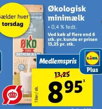 Lidl Økologisk minimælk tilbud