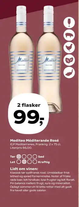 Kvickly Mediteo Méditeranée Rosé tilbud