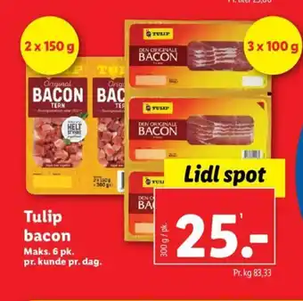 Lidl Tulip bacon tilbud