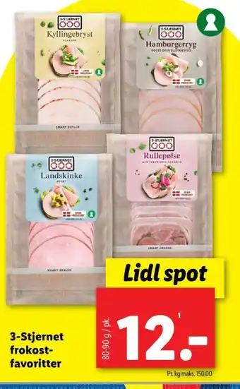 Lidl 3-Stjernet frokost- favoritter tilbud