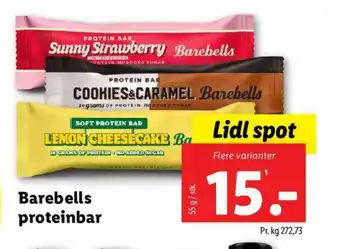 Lidl Barebells proteinbar tilbud