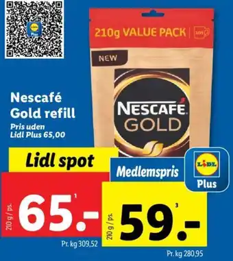 Lidl Nescafé Gold refill tilbud