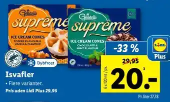 Lidl Isvafler tilbud