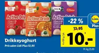 Lidl Drikkeyoghurt tilbud