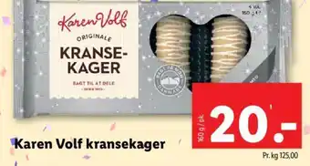 Lidl Karen Volf kransekager tilbud