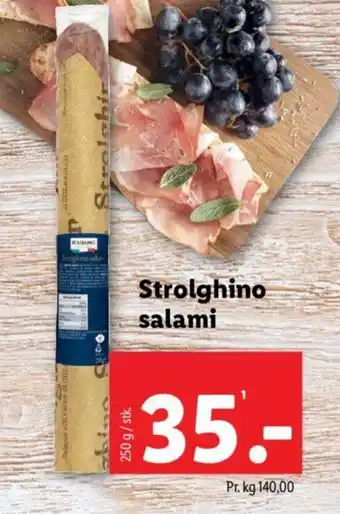 Lidl Strolghino salami tilbud