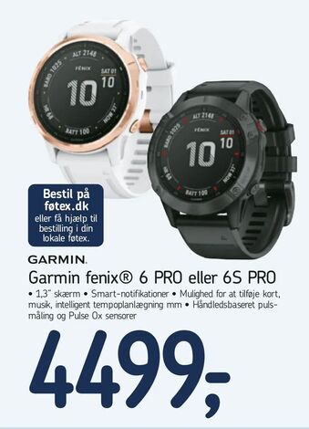 Føtex Garmin fenix® 6 PRO eller 6S PRO tilbud