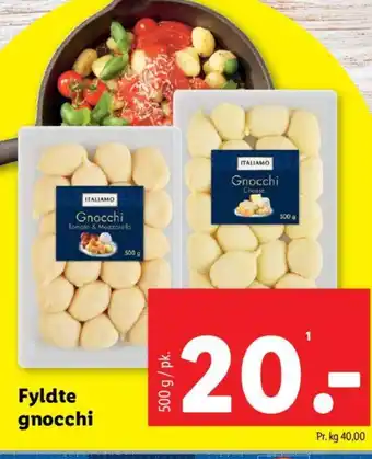 Lidl Fyldte gnocchi tilbud