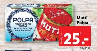 Lidl Mutti Polpa tilbud