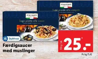 Lidl Færdigsaucer med muslinger tilbud