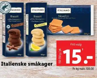 Lidl Italienske småkager tilbud
