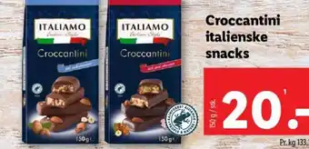 Lidl Croccantini italienske snacks tilbud