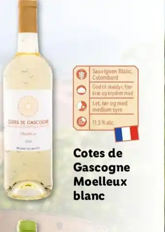 Lidl Cotes de Gascogne Moelleux blanc tilbud