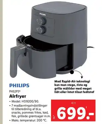 Lidl PHILIPS Airfryer tilbud