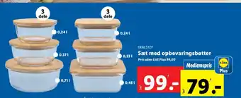 Lidl Sæt med opbevaringsbøtter tilbud