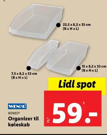 Lidl Organizer til køleskab tilbud