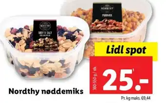 Lidl Nordthy nøddemiks tilbud