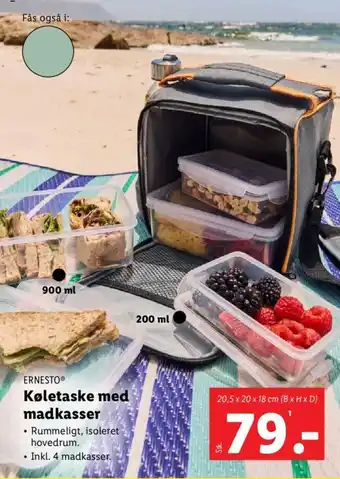 Køletaske med madkasser