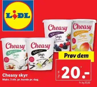 Lidl Cheasy skyr tilbud