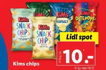 Lidl Kims chips tilbud