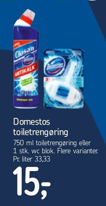 Føtex Domestos toiletrengøring tilbud