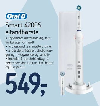 Føtex Smart 4200S eltandbørste tilbud