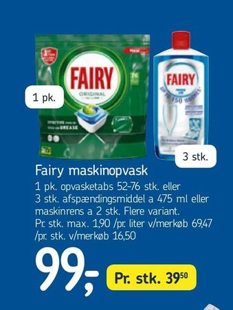 Føtex Fairy maskinopvask tilbud