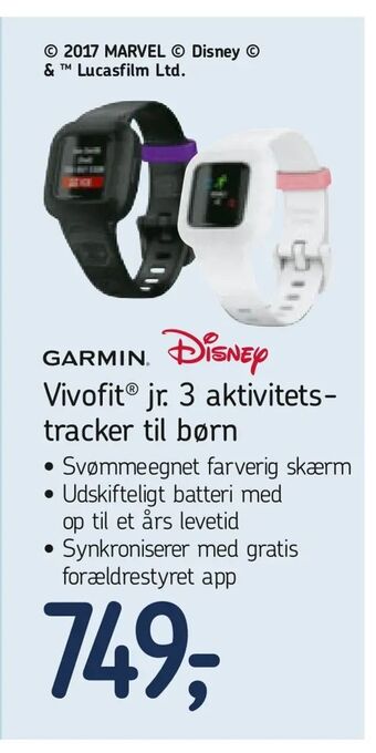 Føtex Vivofit ® jr. 3 aktivitetstracker til børn tilbud