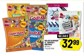 Løvbjerg MALACO SLIKPOSER EL. SKIPPER´S MINI PIPES tilbud