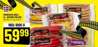 Løvbjerg HVIDEBÆK GRILLEL. HOTDOG PØLSER tilbud