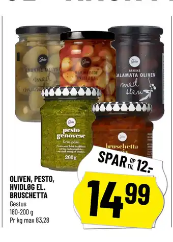 Løvbjerg OLIVEN, PESTO, HVIDLØG EL. BRUSCHETTA tilbud