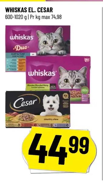Løvbjerg WHISKAS EL. CESAR tilbud