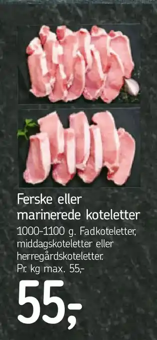 Føtex Ferske eller marinerede koteletter tilbud