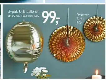 Føtex 3-pak Orb balloner tilbud