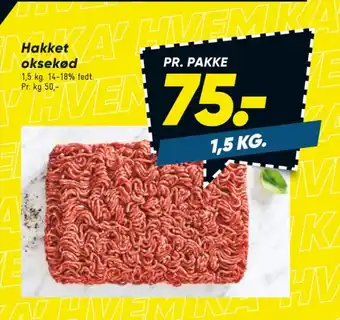 Bilka Hakket oksekød 14-18% tilbud