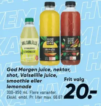 Bilka Appelsinjuice tilbud