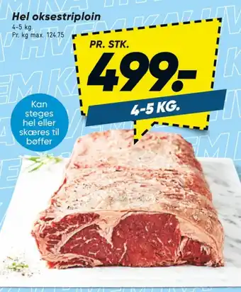 Bilka Oksestriploin tilbud