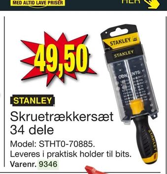 Harald Nyborg Skruetrækkersæt 34 dele tilbud