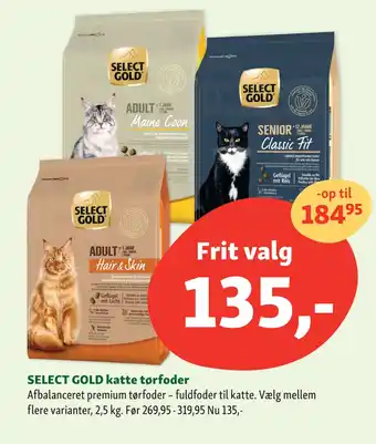 Maxi Zoo SELECT GOLD katte tørfoder tilbud