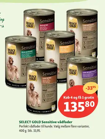 Maxi Zoo SELECT GOLD Sensitive vådfoder tilbud