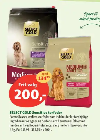 Maxi Zoo SELECT GOLD Sensitive tørfoder tilbud