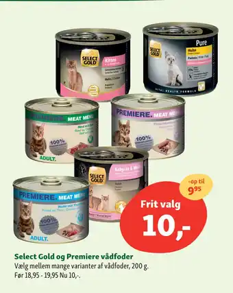 Maxi Zoo Select Gold og Premiere vådfoder tilbud