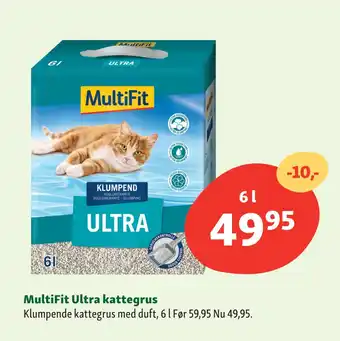 Maxi Zoo MultiFit Ultra kattegrus tilbud